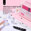 imageBeetles Medium Almond Nail Tips 576pcs 12 Sizes PreEtched Soft Gel Nail Tips Half Matte Full Cover False Nail Tips Clear Acrylic Nails Glue on Nails DIY Nail Extension Gift for Women73Coffin Medium 576pcs EtchX Nail Kit
