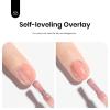 imageBeetles Milky White Rubber Base Gel Polish For Nail Thickening 15ml Milky White Gel Polish Nail Strengthener Extension Color Base Gel In A Bottle UV LED Nail Lamp CuredABlush Rose Color Base