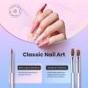 imageBeetles Nail Art Brushes Set Gel Polish Nail Art Design Pen Painting Tools with Detail Brush Gradient Brush and Nail Round Pen for Salon DIY at Home Manicure3pcs Nail Art Set