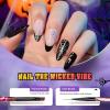 imageBeetles Nail Art Brushes Set Gel Polish Nail Art Design Pen Painting Tools with Detail Brush Gradient Brush and Nail Round Pen for Salon DIY at Home Manicure6Pcs Halloween Nail Art Brushes