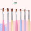 imageBeetles Nail Art Brushes Set Gel Polish Nail Art Design Pen Painting Tools with Detail Brush Gradient Brush and Nail Round Pen for Salon DIY at Home Manicure7pcs Nail Art Brush