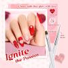 imageBeetles Nail Art Brushes Set Gel Polish Nail Art Design Pen Painting Tools with Detail Brush Gradient Brush and Nail Round Pen for Salon DIY at Home ManicureHeart Desire