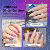 imageBeetles Nail Art Gel Liner Polish 12 Colors Reflective Glitter Gel Nail Polish Gold Silver Pink Blue Purple Brown Black Kit Soak Off Uv Nail Art Design Set Summer Manicure Gifts for WomenStar is Born