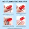 imageBeetles Nail Glue Remover with Cuticle Pusher 20ml Press on Nails Glue Remover for False Nail Tips Acrylic Adhesive Not for U v Gel DIY at Home520ml Glue Remover