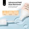 imageBeetles Nail Glue with Glue Remover Kit 2  10ML Super Strong Easy to Remove Off Fake Nails Adhesive Remover with Cuticle PusherC10ML Nail Glue Remover