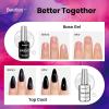 imageBeetles Pro Gel Top Coat 20ml Each High Glossy ampamp LongLasting up to 28 Days  SoakOff NonYellowing Strong Coverage Gel for LEDU V Lamps Professional Salon ManicureWhite