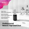 imageBeetles Pro Gel Top Coat 20ml Each High Glossy ampamp LongLasting up to 28 Days  SoakOff NonYellowing Strong Coverage Gel for LEDU V Lamps Professional Salon ManicureWhite