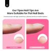 imageBeetles Tipex Gel Nail Kit with 224Pcs 16Sizes Medium Coffin Apex Nail Tips C Curved  Prebuilding Acrylic Nails with Tipex Nail GlueMini Nail Lamp Nail File for DIY Nails or Salon Use0HSquare Long 224pcs Tipex Nail Kit