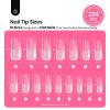 imageBeetles Tipex Gel Nail Kit with 224Pcs 16Sizes Medium Coffin Apex Nail Tips C Curved  Prebuilding Acrylic Nails with Tipex Nail GlueMini Nail Lamp Nail File for DIY Nails or Salon Use0HSquare Long 224pcs Tipex Nail Kit