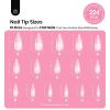 imageBeetles Tipex Gel Nail Kit with 224Pcs 16Sizes Medium Coffin Apex Nail Tips C Curved  Prebuilding Acrylic Nails with Tipex Nail GlueMini Nail Lamp Nail File for DIY Nails or Salon Use0DStiletto Long 224pcs Tipex Nail Kit