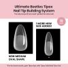 imageBeetles Tipex Gel Nail Kit with 224Pcs 16Sizes Medium Coffin Apex Nail Tips C Curved  Prebuilding Acrylic Nails with Tipex Nail GlueMini Nail Lamp Nail File for DIY Nails or Salon Use1EOval Medium 192Pcs Tipex Nail Tips