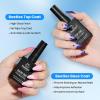 imagebeetles Gel Polish Gel Base Coat 15ml Prebond Base Gel Nail Polish Long Lasting Soak Off U V Nail Lamp Base Coat Upgraded Formula for Salon DIY Design Manicure Gifts for Women0Clear Gel Top Base Coat and Dehydrator Set
