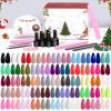 imagebeetles Gel Polish Gilded Boutique Christmas Advent Calendar  24 Luxury Days of Gel Nail Polish Colors Premium Gifts Box with Cat Eye Gel Nail Care Tools ampamp Mini UV Lamp for Women Holiday Gifting055 Color Christmas Gel Nail Kit