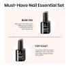 imagebeetles Gel Polish Liquid Latex for Nails 15ML Simple Peel off Cuticle Guard for Nail Polish Nail Art Liquid Latex Barrier Protector Manicure Cuticle Protectors with Stick Gifts for Women1210ml Top  Base Coat