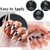 imagebeetles Gel Polish Liquid Latex for Nails 2pcs 15ml Latex Nail Polish Barrier Peel Off Cuticle Guard for Nail Polish Nail Art Liquid Latex Barrier Protector White Gel Polish Manicure Nails Design001 Pcs 15ml top base coat  black gel