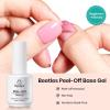 imagebeetles Gel Polish No Wipe Gel Top Coat  Clear Color Top Coat Gel Nail Polish Shine Finish and Long Lasting Soak Off Nail Lamp 15ml Christmas Nails Gifts for Women003Peel Off Base Coat