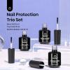 imagebeetles Gel Polish No Wipe Gel Top Coat  Clear Color Top Coat Gel Nail Polish Shine Finish and Long Lasting Soak Off Nail Lamp 15ml Christmas Nails Gifts for Women004Clear Builder Nail Gel  Base Top Coat 3Pcs
