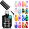 imageBeetles Blooming Gel 15ml Clear Uv Led Blossom Christmas Nails Gel Polish for Spreading Effect Marble Natural Stone Watercolor Floral Print Soak off Diy Nail Art Design Manicure Gift for Women2 Pcs Blooming Nail Gel