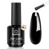 imageBeetles Extra Glossy No Wipe Gel Top Coat 2 Pcs 15ml Super Shiny Clear Glossy Top Coat Gel Nail Polish Soak Off Uv Nail Lamp Nail Salon Manicure DIY Home Gifts for WomenHigh Gloss No Wipe Top Coat