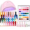 imageBeetles Gel Nail Polish Kit with U V Light  25 Colors Gel Polish Set Fall Nail Fest Fragments of Time 45 Pcs Nails Kit with Tools DIY Salon Manicure Set Gifts for Women Girls  One Color One Bottle0  Mood Mosaic