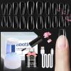 imageBeetles Gel Nail Tips 500Pcs Medium Coffin Pre Shaped Clear Full Cover False Nails Press on for Gel Art Polish Soak Off Lamp Easy Nail Extensions Acrylic04Medium Coffin 500PCSclear kit