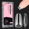 imageBeetles Medium Almond Nail Tips 576pcs 12 Sizes PreEtched Soft Gel Nail Tips Half Matte Full Cover False Nail Tips Clear Acrylic Nails Glue on Nails DIY Nail Extension Gift for Women32Coffin Short 576pcs Etch X Nail Tips 