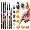 6Pcs Halloween Nail Art Brushes