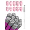 imageBeetles Nail Art Brushes Set Gel Polish Nail Art Design Pen Painting Tools with Detail Brush Gradient Brush and Nail Round Pen for Salon DIY at Home Manicure10Pcs Nail Art Stamp Pen Set