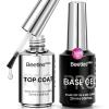 imageBeetles Pro Gel Top Coat 20ml Each High Glossy ampamp LongLasting up to 28 Days  SoakOff NonYellowing Strong Coverage Gel for LEDU V Lamps Professional Salon ManicureWhite