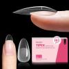 imageBeetles Tipex Gel Nail Kit with 224Pcs 16Sizes Medium Coffin Apex Nail Tips C Curved  Prebuilding Acrylic Nails with Tipex Nail GlueMini Nail Lamp Nail File for DIY Nails or Salon Use1EOval Medium 192Pcs Tipex Nail Tips