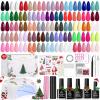 0-55 Color Christmas Gel Nail Kit