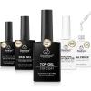 0-5 Pcs 10ml Clear Gel Top Coat and Base Set