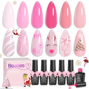 imageBeetles Blooming Gel  Hema Free Clear Blossom Blooming Gel Polish for Spreading Effect DIY Watercolor Floral Print Soak off U V LED Lamp Cure Nail Diy Manicure Art Design GiftPink Melody