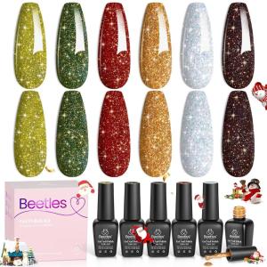imageBeetles Blooming Gel Blooming Gel Nail Polish Clear Uv Led Blossom for Spreading Effect Marble Natural Stone Watercolor Floral Print Soak off Diy Christmas Nail Art Design Manicure Gifts for WomenVintage Luminary