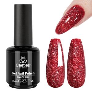 imageBeetles Cat Eye Gel Top Coat2 in 1 Top Coat Gel Nail Polish ampamp Cat Eye Magnetic Effect No Wipe  Shine Finish and Long Lasting Soak Off LED Nail Lamp Nail Art Design Manicure Diy at HomeRed Reign