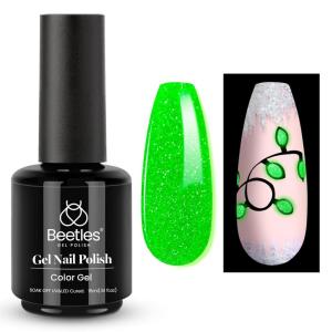 imageBeetles Cat Eye Gel Top Coat2 in 1 Top Coat Gel Nail Polish ampamp Cat Eye Magnetic Effect No Wipe  Shine Finish and Long Lasting Soak Off LED Nail Lamp Nail Art Design Manicure Diy at Home0Luminous Green