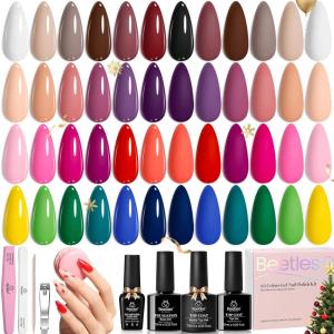 imageBeetles Gel Nail Polish Kit with U V Light  80Pcs Color Enchantment 55 Colors Gel Polish Starter Kit with Base Top Coat DIY Nails Supply Stickers Manicure Tools Christmas Gift for Women Teens Girls00 Chic Outfits