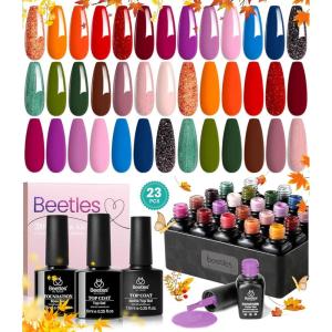 imageBeetles Gel Nail Polish Kit with U V Light  80Pcs Color Enchantment 55 Colors Gel Polish Starter Kit with Base Top Coat DIY Nails Supply Stickers Manicure Tools Christmas Gift for Women Teens Girls00 20 olors 2024 Nail TrendyHot Sale