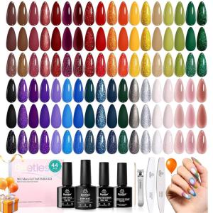 imageBeetles Gel Nail Polish kit with UV Light 108 PCS 55 Colors Valentines Gel Polish Set Base Coat Glossy Matte Glitter Top Coat Gel Polish Glitter Red Green Brown Purple Pink Cat Eye Gel Gift for Women0 Mystic Wonderland