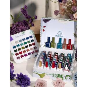 imageBeetles Gel Nail Polish kit with UV Light 108 PCS 55 Colors Valentines Gel Polish Set Base Coat Glossy Matte Glitter Top Coat Gel Polish Glitter Red Green Brown Purple Pink Cat Eye Gel Gift for Women000Winter Fantasy