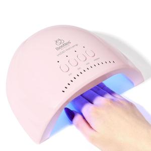 imageBeetles Gel Polish UV LED Nail Lamp Fast Drying Nail Dryer Compact Manicure Light with Timer Setting Sensor Elegant Shell UV Light for Gel Nails DIY Home Gift for HerUV Nail Lamp for Hands  Feet Pink