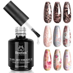 imageBeetles Liquid Latex for Nail 15ml  Peel off Nail Polish Cuticle Guard with Plastic Nail Care Stick Christmas Nails Design AirDry Liquid Latex Barrier for Protector Fingers315ML Foil Glue Gel