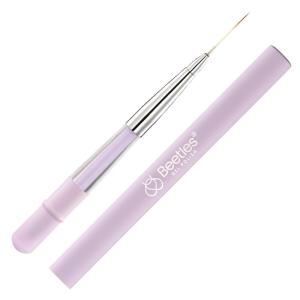 imageBeetles Metallic Silver Liner Gel Nail Art 7ml French Tip Gel Nail Polish 3D Mirror Chrome Effect Metal Painted Pens for Thin French Swirl Line Nail Art Polish Soak off Uv Lamp Manicure SalonLiner Nail Brush Purple