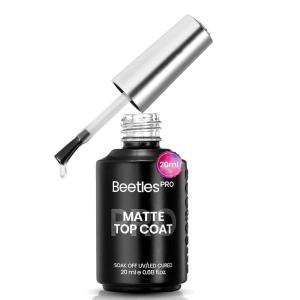 imageBeetles Pro Gel Top Coat 20ml Each High Glossy ampamp LongLasting up to 28 Days  SoakOff NonYellowing Strong Coverage Gel for LEDU V Lamps Professional Salon Manicure20ml matte top coat