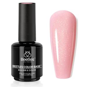 imagebeetles Gel Polish No Wipe Gel Top Coat  Clear Color Top Coat Gel Nail Polish Shine Finish and Long Lasting Soak Off Nail Lamp 15ml Christmas Nails Gifts for WomenPink