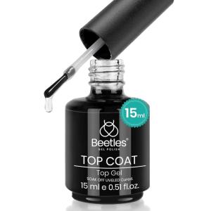 imagebeetles Gel Polish No Wipe Gel Top Coat  Clear Color Top Coat Gel Nail Polish Shine Finish and Long Lasting Soak Off Nail Lamp 15ml Christmas Nails Gifts for Women00015ML Clear Gel Top Coat