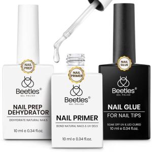 imagebeetles Gel Polish No Wipe Gel Top Coat  Clear Color Top Coat Gel Nail Polish Shine Finish and Long Lasting Soak Off Nail Lamp 15ml Christmas Nails Gifts for Women002 Pcs Gel Nail Glue Kit