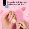 imageBeetles 150Pcs Soft Nail Sponges for Ombre White Nail Sponge with Grabbing Pen Blooming Nails Art Brushes Gradient Manicure DIY Tools Professional Accessories Supplies for Home and Salon Use88PCS Nail Sponges for Ombre
