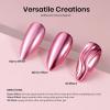 imageBeetles 3D Nail Art Brushes Dualended Silicone Manicure Tool Gold Chrome Nail Powder 15mm Liner Brush Dotting Tool with Flowers Bowknot Mold Pearls for 3D Manicure Design Carving Drawing Effect0001