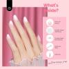 imageBeetles Almond Press On Nail64 psc Pink Ombre Press On Nails 16 Sizes XS Short Almond Pink Ombre Fake Nails 2 Set Press On Nails with Nail Glue ampamp DoubleSided Adhesives Nails Press Ons for Women